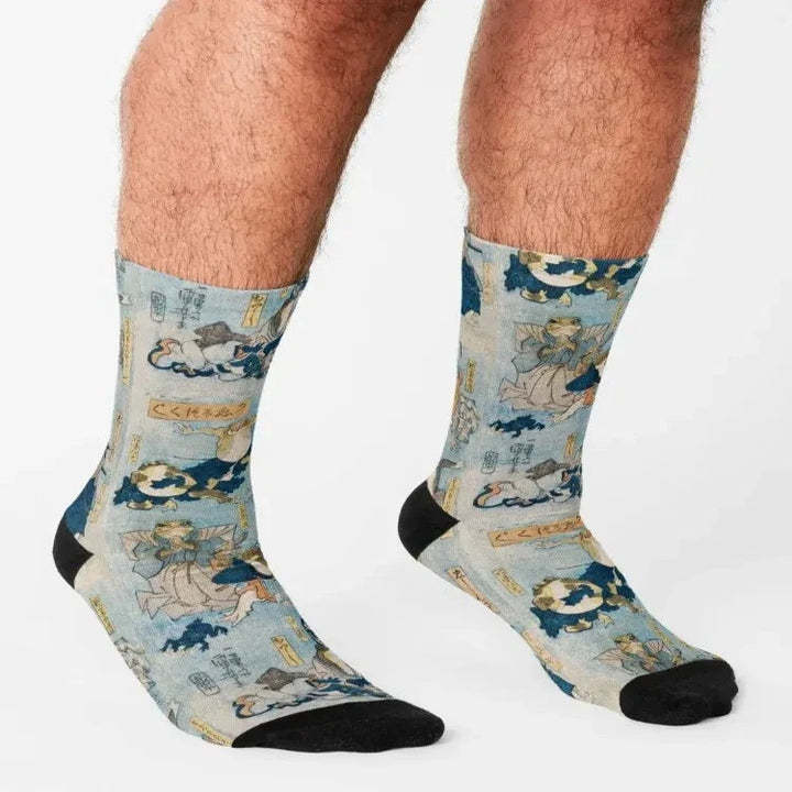 Chaussettes Grenouille Samouraï - Univers Samouraï