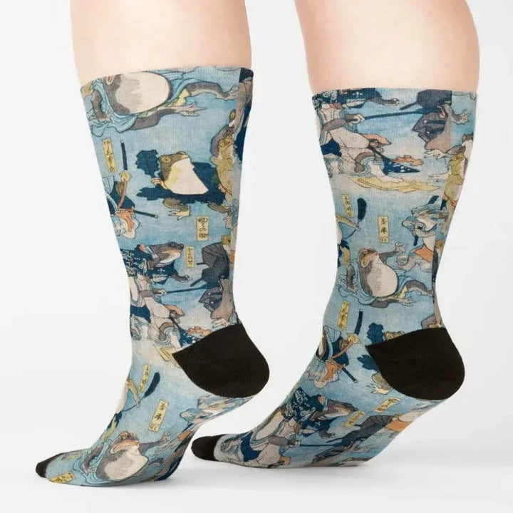 Chaussettes Grenouille Samouraï - Univers Samouraï