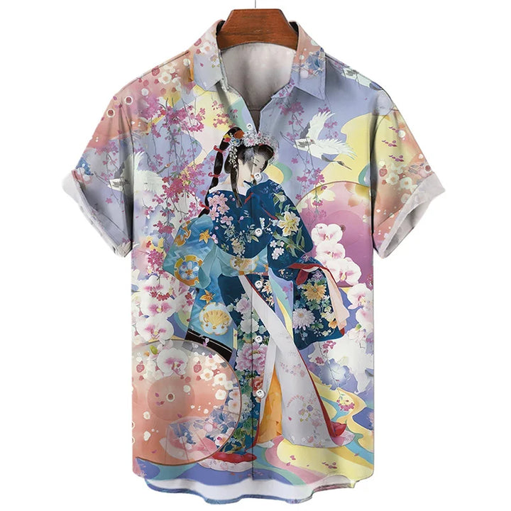 Chemise Samouraï  japonaise Geisha