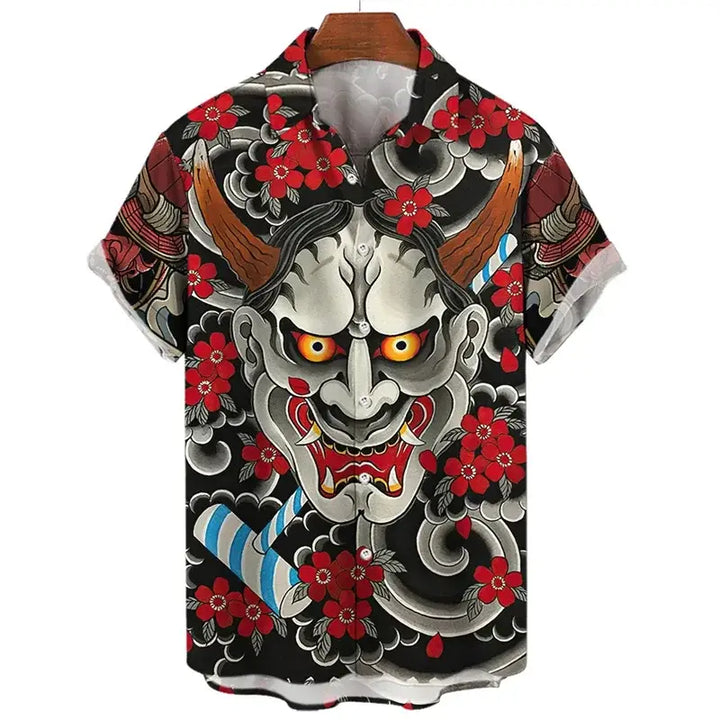 Chemise Samouraï Demon Hannya