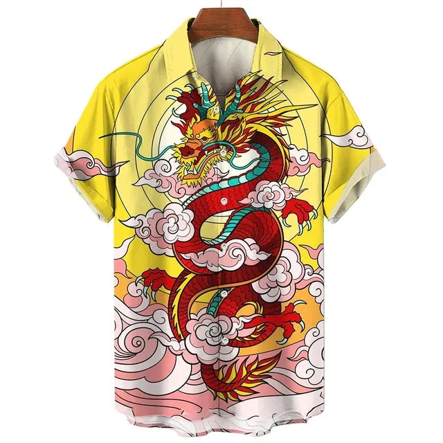 Chemise Samouraï Dragon Edo