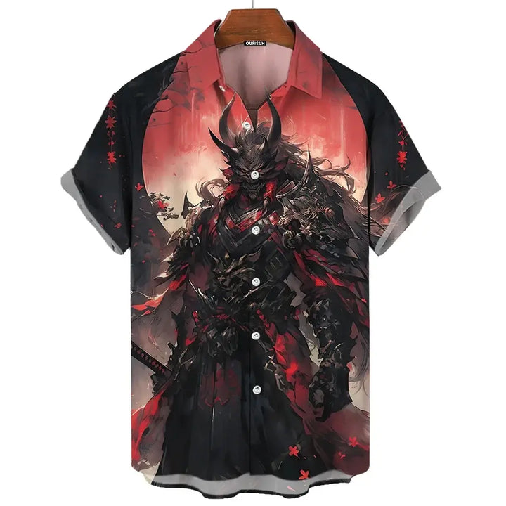 Chemise Demon Samouraï Shogun